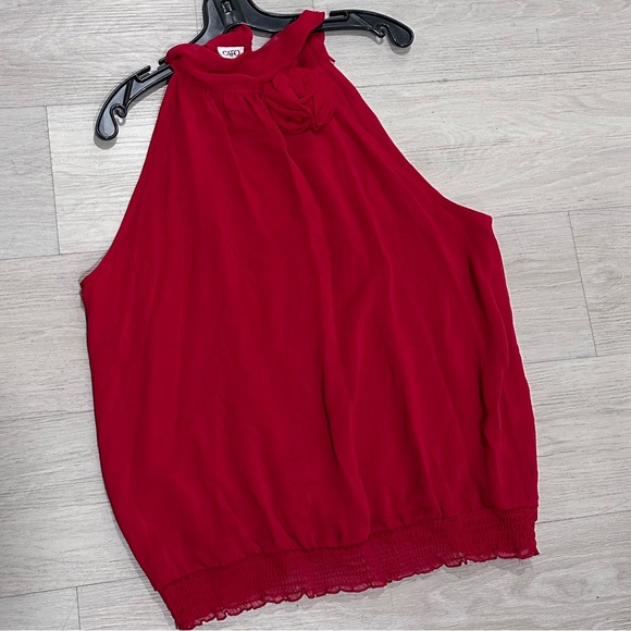 Cato Tops - Cato Elegant Red Halter Blouse